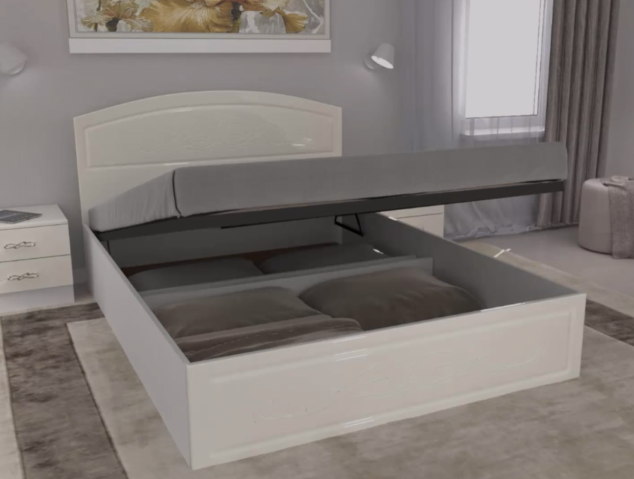 Кровать двуспальная 1,6М с подъемным механизмом Венеция КРПМ-160