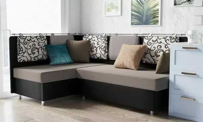 Угловой кухонный диван Сюрприз дизайн 13