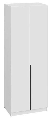 Шкаф двухдверный Берген ПРО с ящиками и антресолью ШК-800 (белое дерево), Белый