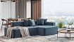Угловой диван Маниса, Синий