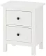 Комод с 2 ящиками HEMNES, Белый