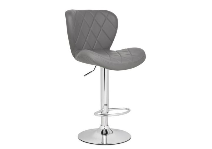 Барный стул Porch gray / chrome, Серый