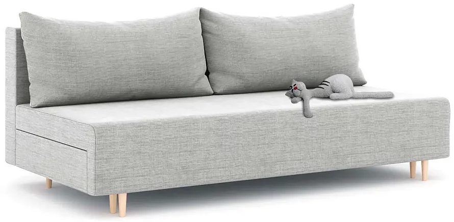 Прямой диван Смайл без локтей, Серый