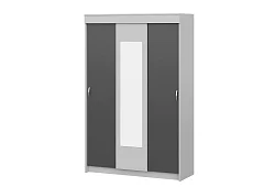 Шкаф-купе Бассо 1.3 м (серый/серый графит) Серый 