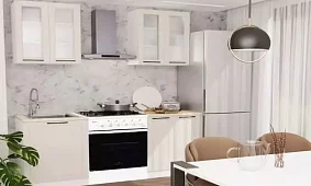Модульная кухня Кёльн 1.2м (софт айвори) Бежевый 