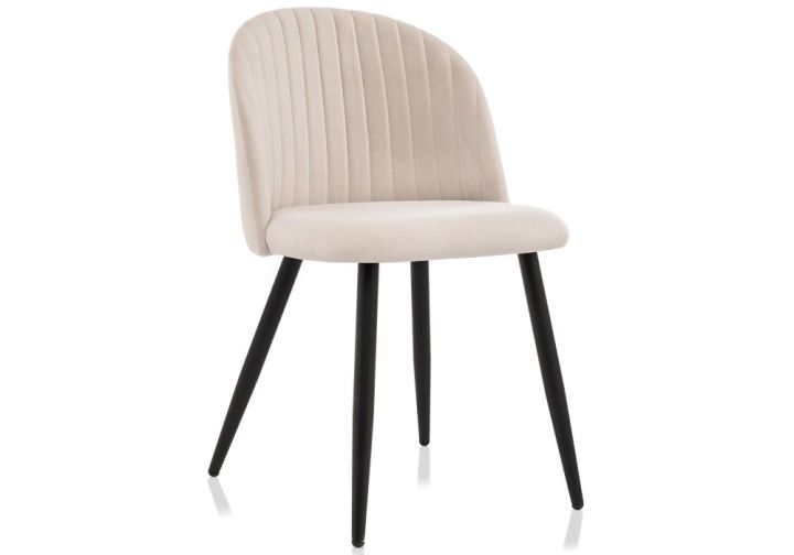 Стул Gabi 1 beige / black, Бежевый