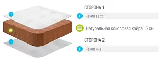 Матрас Лонакс Кокос 15 Белый 