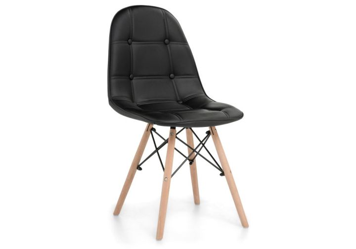 Стул деревянный Kvadro black, Черный