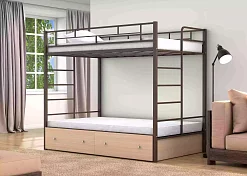 Кровать двухъярусная Валенсия 120 твист (с ящиком) 