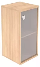Шкаф низкий узкий 1 низкая дверь стекло Style