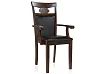 Кресло Луиза грязный дуб / тёмный коричневый, Коричневый