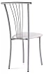Стул на металлокаркасе Григори белый полимер / светлый мусс, Белый