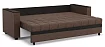 Прямой диван Атланта велюр, 2, Коричневый