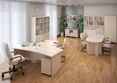 Стол руководителя Фёст компоновка 3 Коричневый