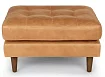 Пуф кожаный Жаклин 2 Мини (Сканди), Бежевый
