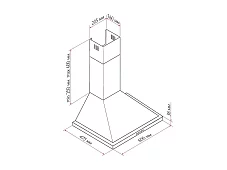 Купольная вытяжка RCH 2625 черный Черный 