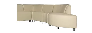 Модульный диван Микс Без механизма Бежевый 