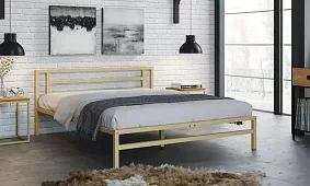 Двуспальная кровать Титан 160*200 Кровати без механизма Бежевый
