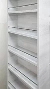 Поворотный шкафчик Драйв Шелф черное стекло 