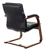 Кресло Бюрократ T-9927 Walnut-AV дизайн 1, Черный
