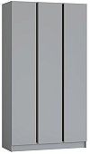 Шкаф распашной Корд 3-дверный 1.2 м, серая гавань Серый 