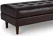 Пуф кожаный Жаклин 2 (Сканди), Коричневый
