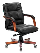 Кресло руководителя Бюрократ T-9927 Walnut-LOW дизайн 1 Черный