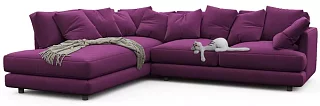 Угловой диван Ибица Еврокнижка Фиолетовый