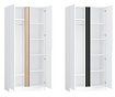 Шкаф распашной Гермес 2-дверный без зеркал 1.0 м, Белый