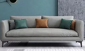 Прямой диван Некст (Лофт) экокожа Без механизма Серый 