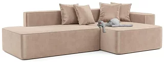 Угловой диван Маниса Еврокнижка Бежевый