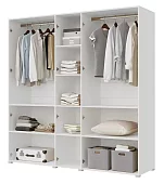 Шкаф Квадро 5-ти ств 2500 Белый