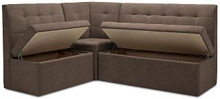 Угловой диван Омега Без механизма Коричневый