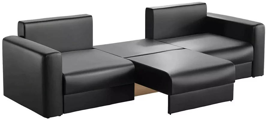 Прямой диван Мэдискона Лонг, Черный