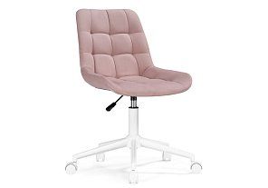 Стул Компьютерное кресло Честер розовый / белый 