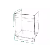 Шкаф нижний под мойку ШНМ 600-1 Норд (софт маренго) 