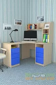 Компьютерный стол угловой Мебелеф-48 Бежевый