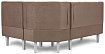 Угловой диван Лео (Сканди), Коричневый