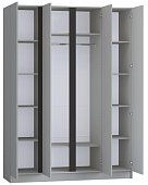 Шкаф распашной Корд 4-дверный 1.6 м, серая гавань Серый