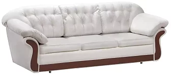 Кожаный Прямой диван-кровать Аурига Еврокнижка 