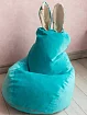 Кресло Зайчик Бирюзовый арт11, Голубой