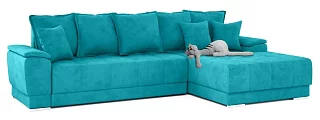 Диван угловой Нордвикс Еврокнижка Голубой 